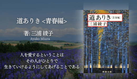 【人生を豊かにする小説】記憶に残る読書体験。安心できる場所のない世の中をどう生きるか。三浦綾子さんの「道ありき」を読みました